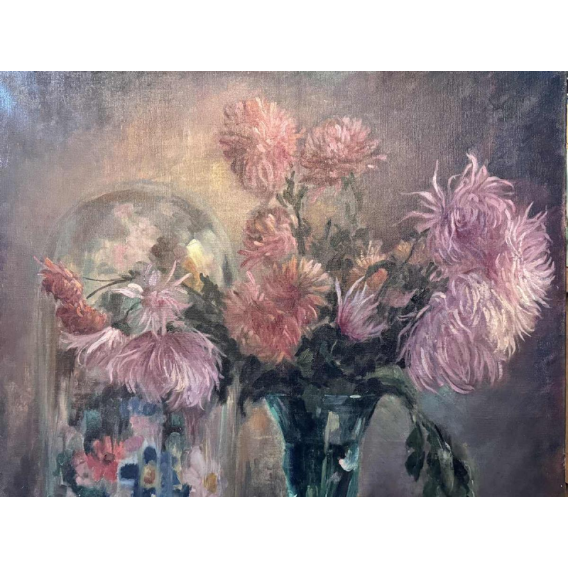 Louise GOBERT (1903-1986): bouquets de fleurs peinture