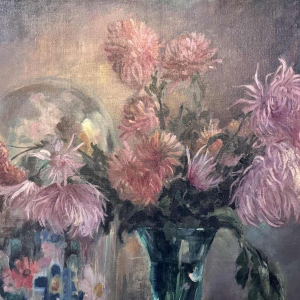 Louise GOBERT (1903-1986): boeketten met schilderijen