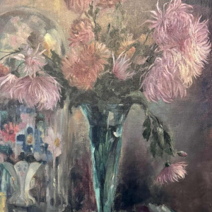 Louise GOBERT (1903-1986): bouquets of flowers painting