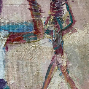 Paul DAXHELET (1905-1993) : « Marché sur le port (de Saint Tropez ?)»