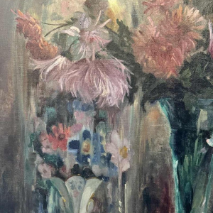 Louise GOBERT (1903-1986): bouquets de fleurs peinture