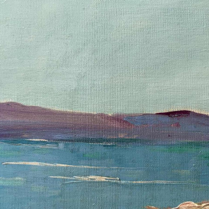 Paul DAXHELET (1905-1993) : « Marché sur le port (de Saint Tropez ?)»