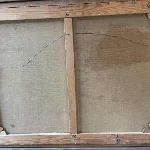 Paul DAXHELET (1905-1993) : « Marché sur le port (de Saint Tropez ?)»