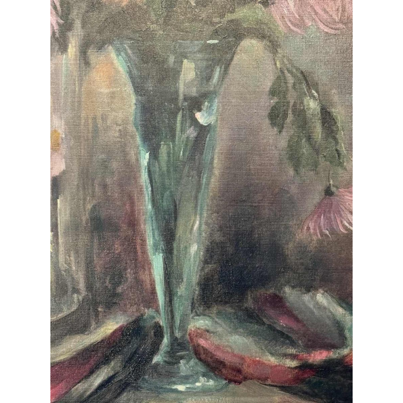 Louise GOBERT (1903-1986): bouquets de fleurs peinture