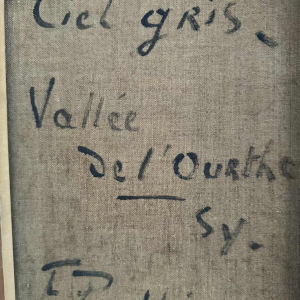 Fernand PONTHIER (1885-1952): 'Grijze hemel in de vallei van de Ourthe in Sy'