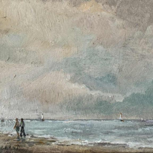 Prosper COLPAERT (1923-1990): Walk to the North Sea painting