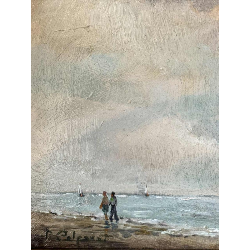 Prosper COLPAERT (1923-1990): Walk to the North Sea painting