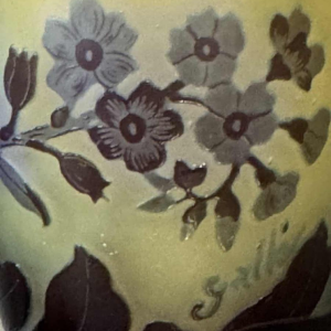 Atelier Émile GALLÉ multilayer glass vase with floral decoration