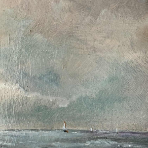 Prosper COLPAERT (1923-1990): promenade à la Mer du Nord peinture