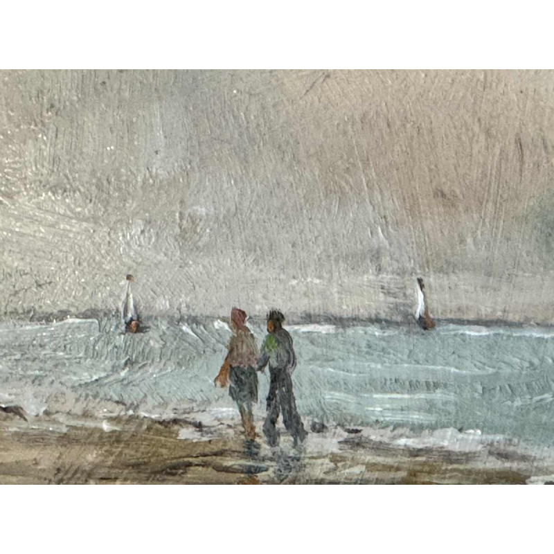 Prosper COLPAERT (1923-1990): Walk to the North Sea painting