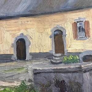 Fernand PONTHIER (1885-1952): « Boerderij in Ardenne » schilderij olie op doek