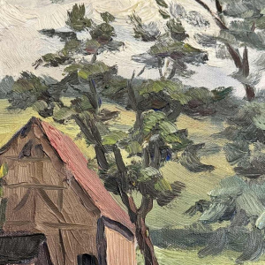 Fernand PONTHIER (1885-1952): "Farm in Ardenne » painting oil on canvas