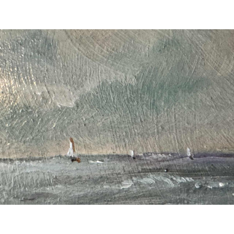 Prosper COLPAERT (1923-1990): Wandeling langs de Noord Zee schilderij