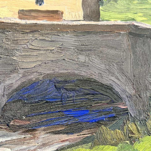 Fernand PONTHIER (1885-1952): « Boerderij in Ardenne » schilderij olie op doek