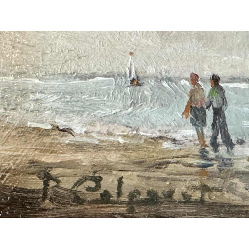 Prosper COLPAERT (1923-1990): Walk to the North Sea painting