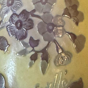 Atelier Emile GALLÉ vaas van meerlaags glas met bloemendecor