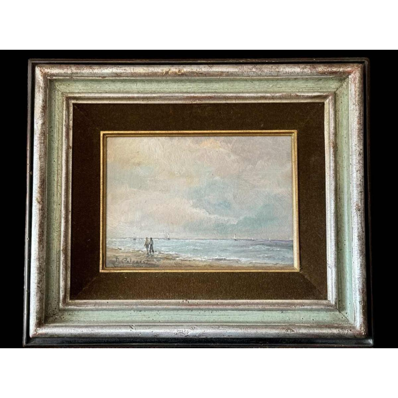 Prosper COLPAERT (1923-1990): Walk to the North Sea painting