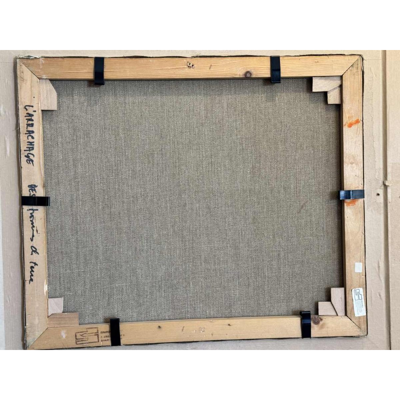 Milo DARDENNE : « Larrache des pommes de terre » peinture huile sur toile