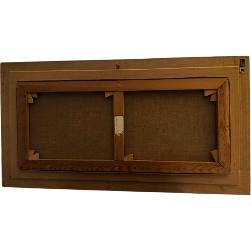 Marie-Louise BATARDY « Rue du beau monde » peinture huile sur toile, ca 1980