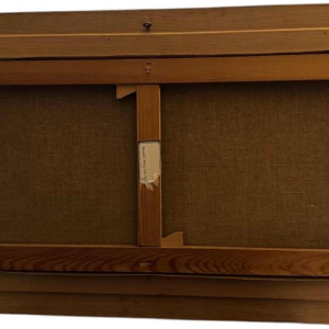 Marie-Louise BATARDY « Rue du beau monde » peinture huile sur toile, ca 1980