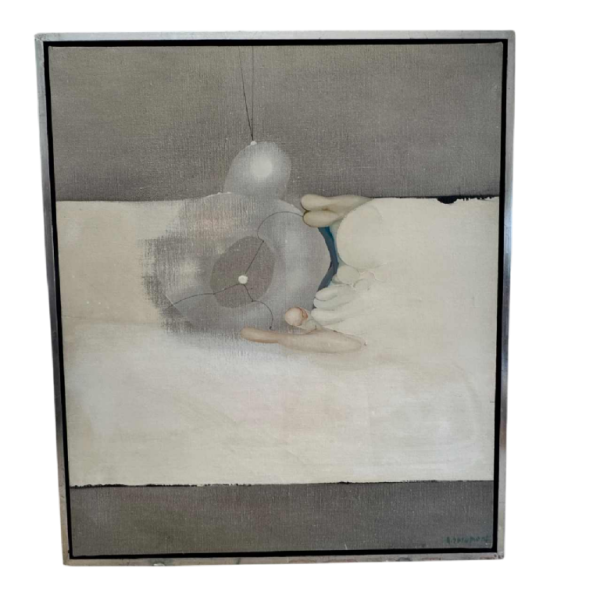 André SPRUMONT « Dans l’attente de l’Aube I » abstracte verf olieverf op doek