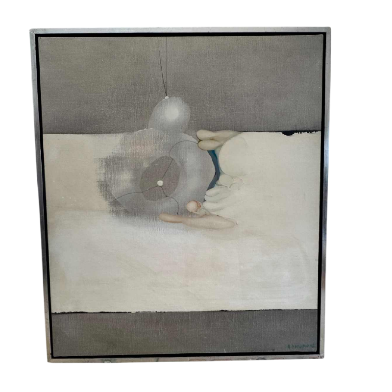 André SPRUMONT « Dans l’attente de l’Aube I » abstracte verf olieverf op doek