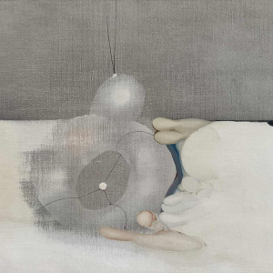 André SPRUMONT « Dans l’attente de l’Aube I » abstracte verf olieverf op doek