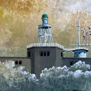 Gaston BOGAERT « Tempête» peinture huile sur panneau