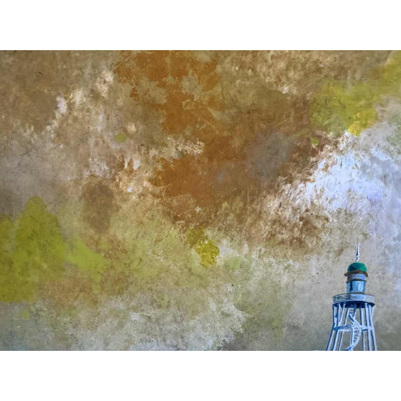 Gaston BOGAERT : « Storm » schilderij olie op paneel