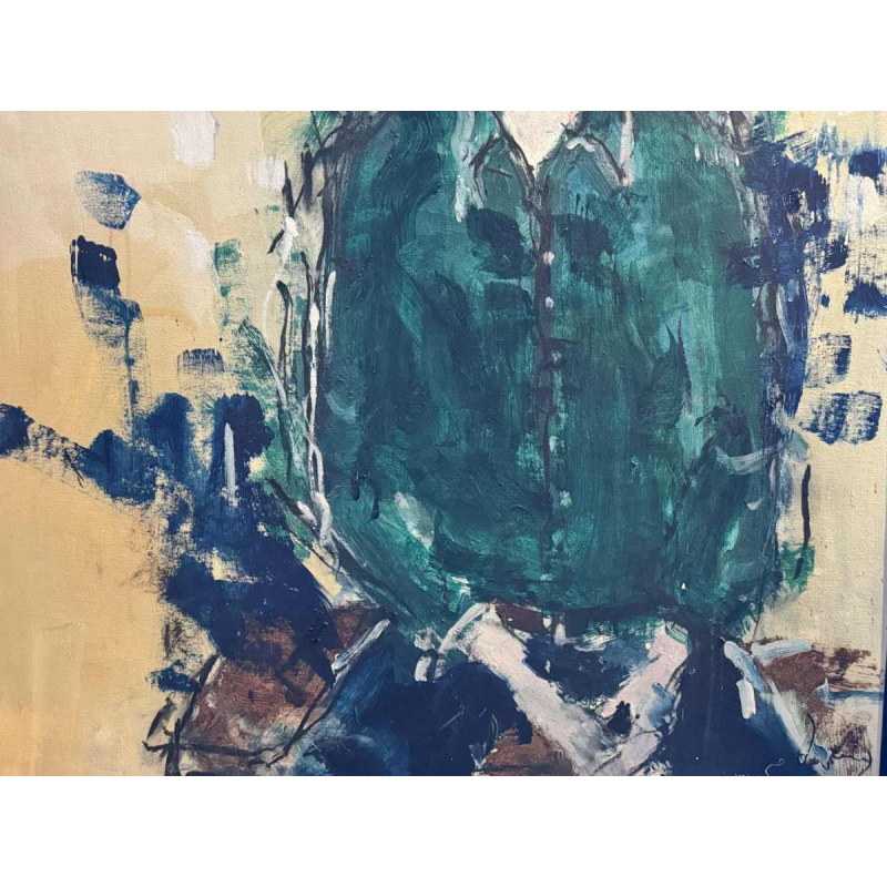 Pierre DEVREUX « La peinture » tableau huile sur toile