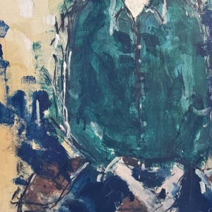 Pierre DEVREUX « La peinture » tableau huile sur toile