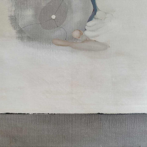 André SPRUMONT « Dans l’attente de l’Aube I » abstract painting oil on canvas