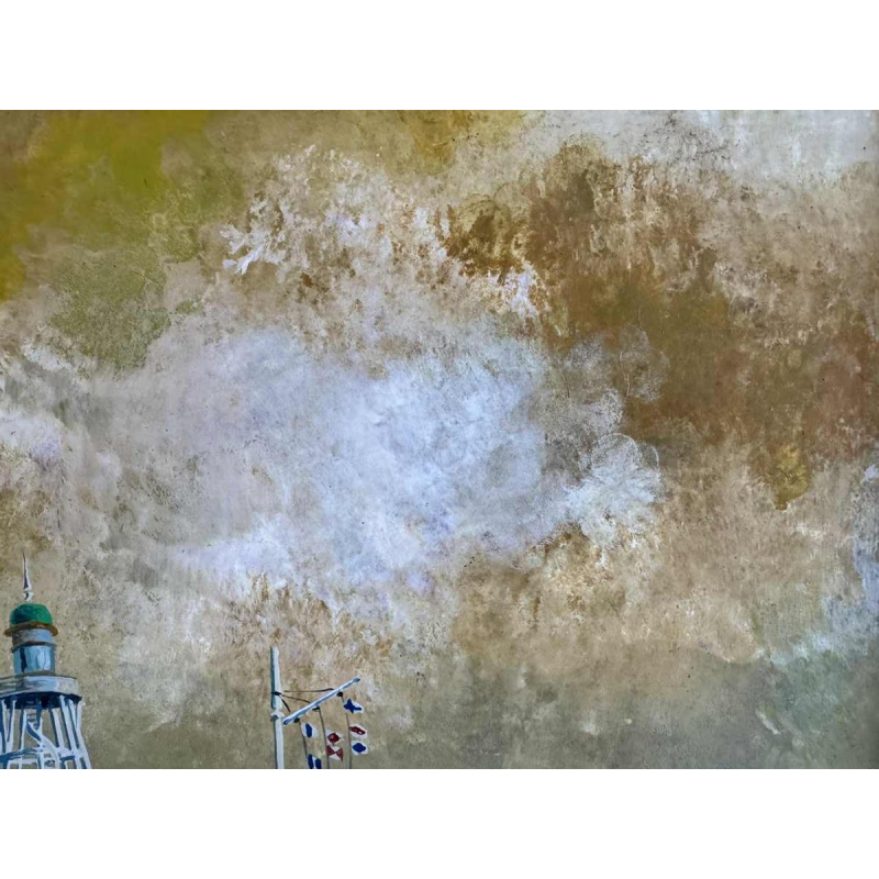 Gaston BOGAERT : «Storm » painting oil on panel