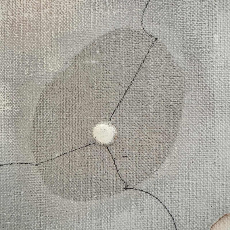 André SPRUMONT « Dans l’attente de l’Aube I » abstract painting oil on canvas