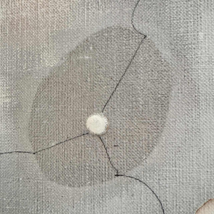 André SPRUMONT « Dans l’attente de l’Aube I » abstract painting oil on canvas