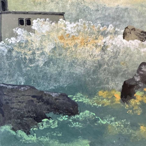 Gaston BOGAERT : «Storm » painting oil on panel