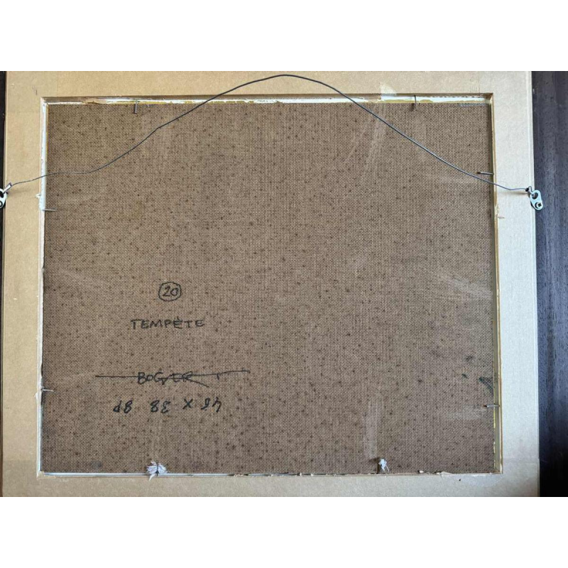 Gaston BOGAERT : «Storm » painting oil on panel