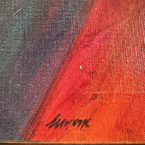 Simone TOUSSAINT « Le trophée » 80x70 cm peinture huile sur toile