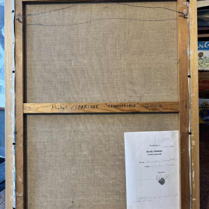 Michel Ciparisse « la transversale » peinture acrylique sur toile, 2003