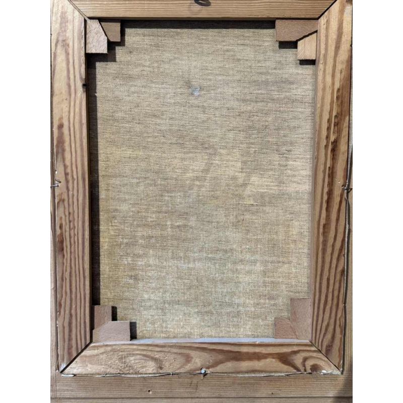 Alphonse CREPIN: « Namur - Place Maurice Servais sous la neige » vers 1970