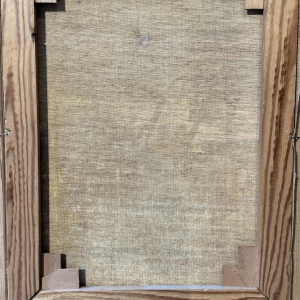 Alphonse CREPIN: « Namur - Place Maurice Servais sous la neige » vers 1970