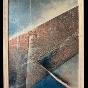 Michel Ciparisse “het oog” acrylschilderij, jaar 2003