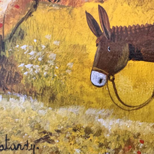 Marie-Louise BATARDY « La fenaison » peinture huile sur toile