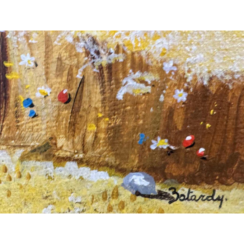 Marie-Louise BATARDY « The harvest » painting oil on canvas