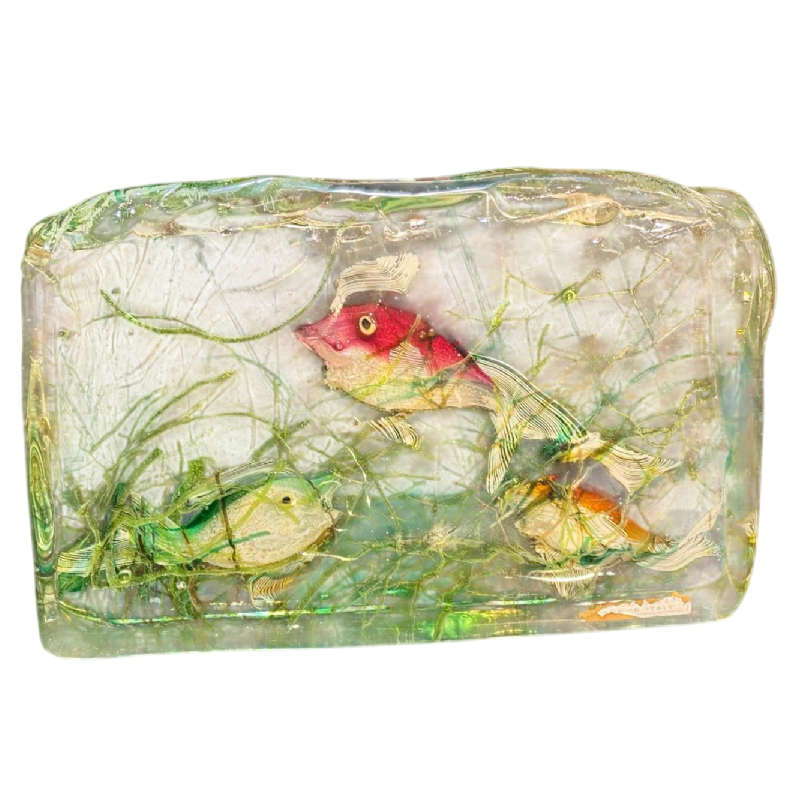 MURANO, aquarium en verre, Italie Venise vers 1960