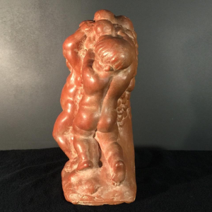 Joseph Witterwulghe "Overvloed & Putti", terracotta beeldhouwkunst Art Deco 1925