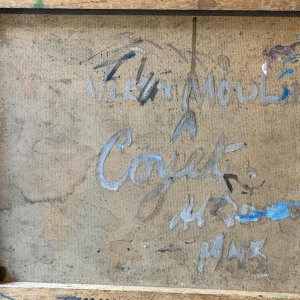 Albert DANDOY « Oude molen in Goyet 1945 » schilderij olie op doek