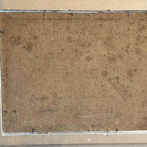 Georges BAFFERT "Paysage méditerranéen 1955 - château de Mandelieu la Napoule » huile sur panneau