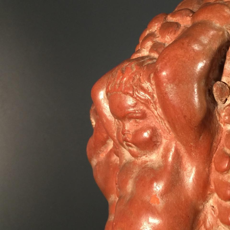 Joseph Witterwulghe "Abundance & Putti", Art Deco terracotta sculpture, 1925