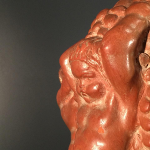 Joseph Witterwulghe " Abondance & Putti ", sculpture Art Deco terre cuite, 1925